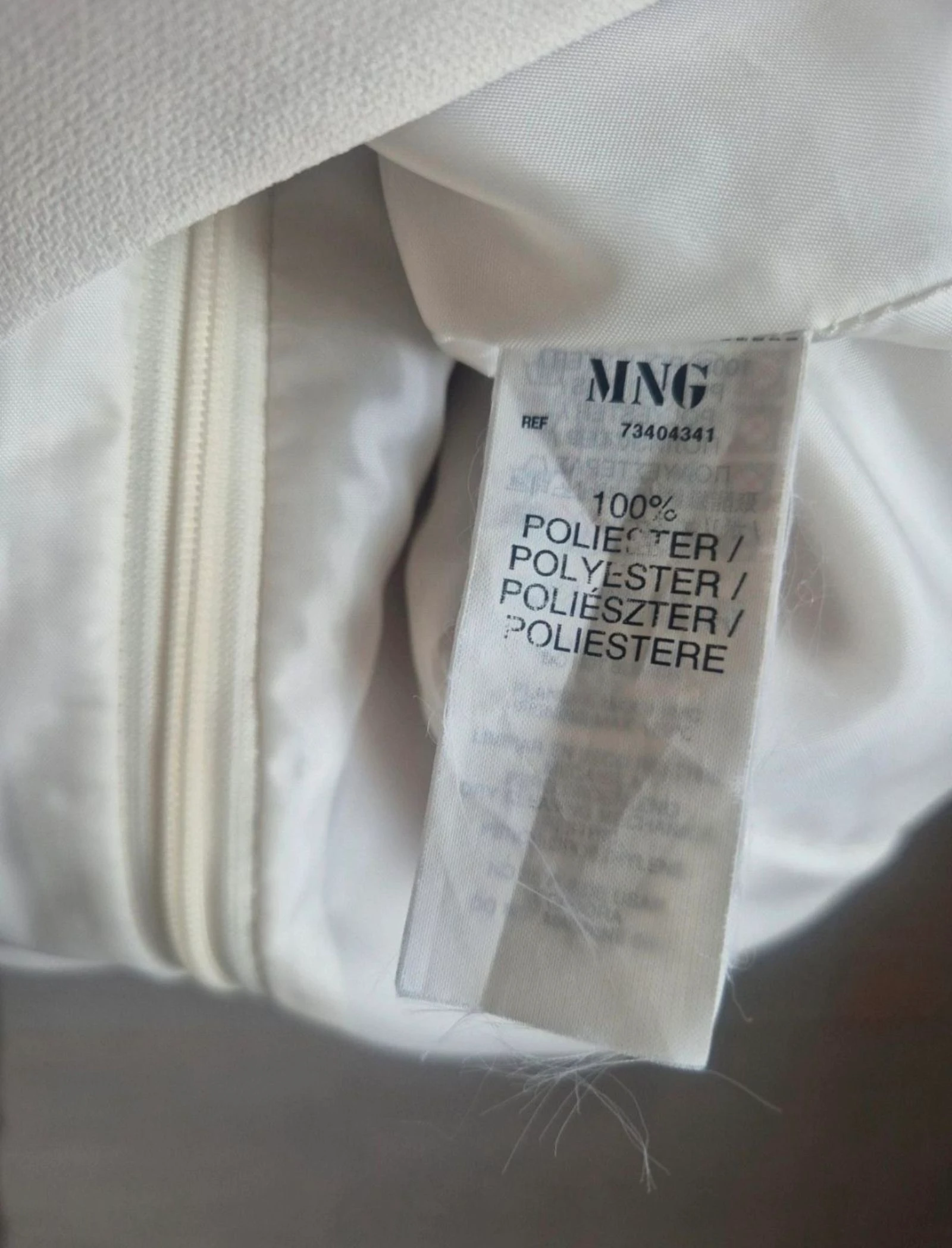 Vestido branco rasgado. Mango. Tamanho M – photo 9